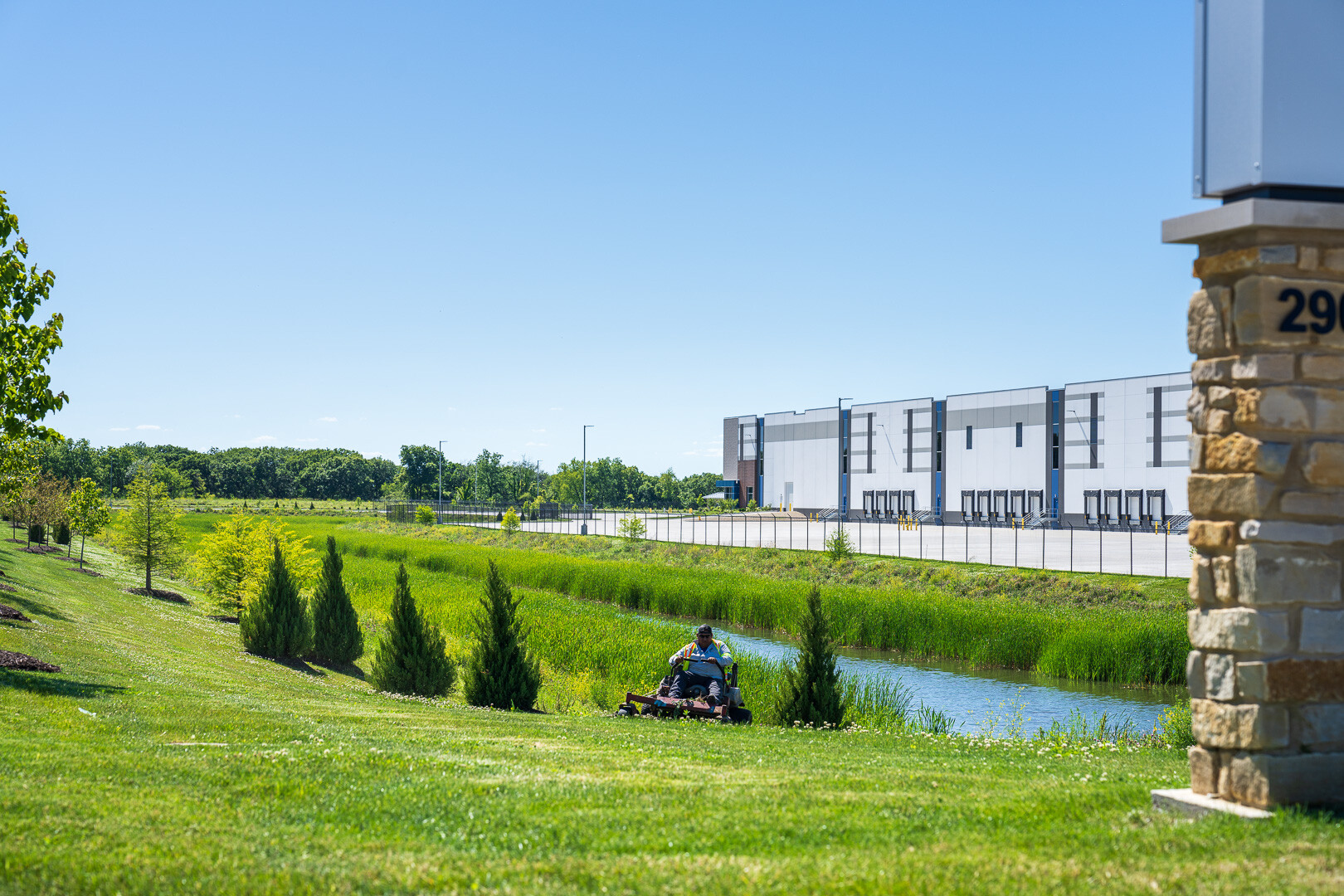 Case Study Commercial Landscape Maintenance for Industrial & Warehouse